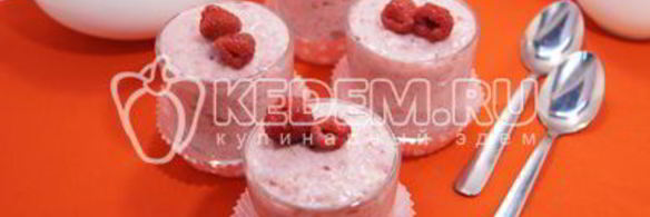 десерт малиновый