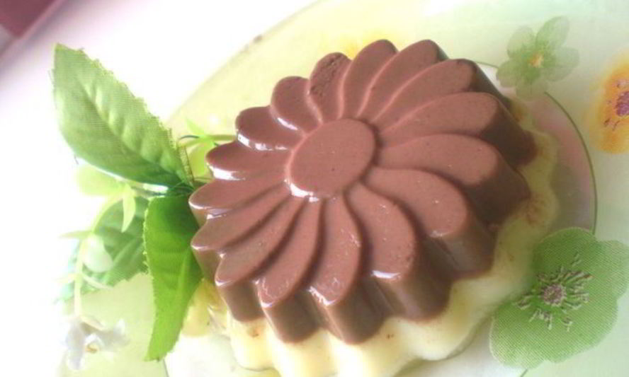 Рецепт дынно-шоколадного йогуртовый пудинг