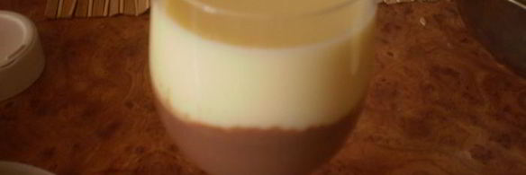 дынно-шоколадный йогуртовый пудинг