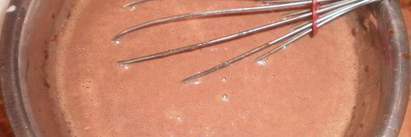 дынно-шоколадный йогуртовый пудинг