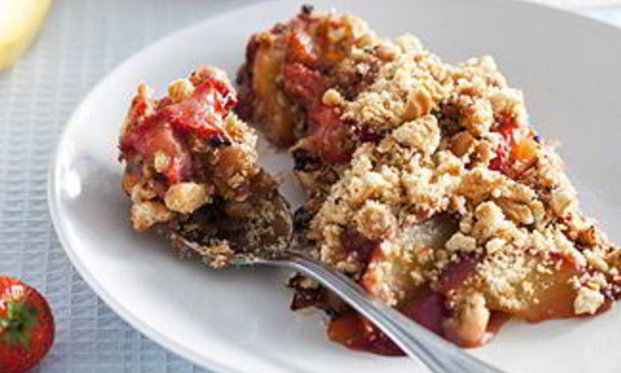 Рецепт фруктов с шоколадной крошкой в мультиварке