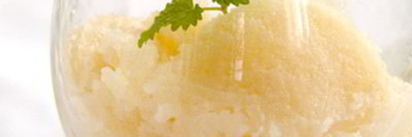 Грушевый сорбет с имбирем