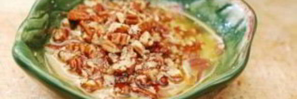 хлебный пудинг с белым шоколадом