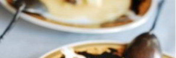 хлебный пудинг с белым шоколадом