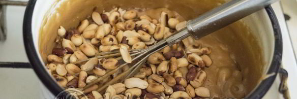 карамельные конфеты с арахисом