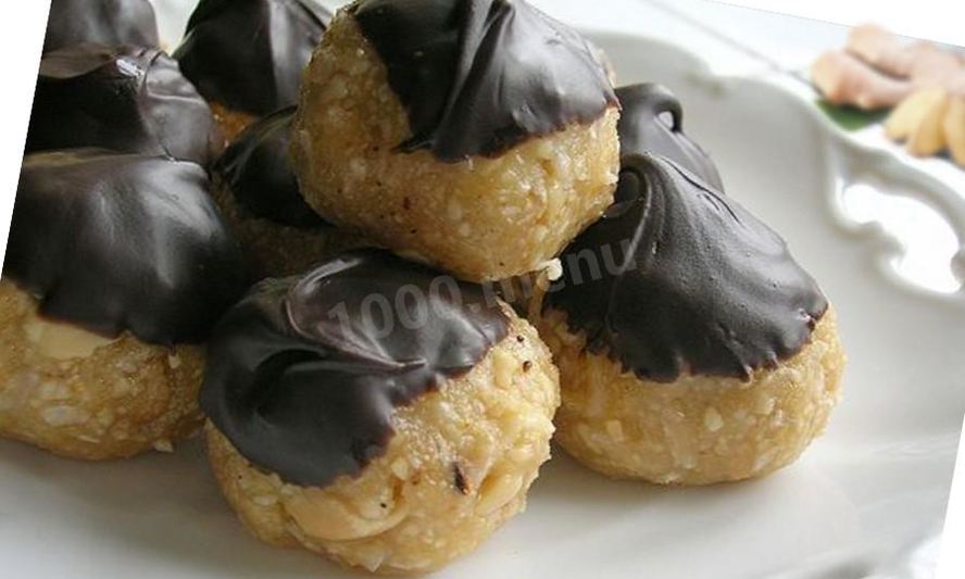 Рецепт конфет с ореховой пастой