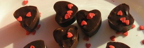 конфеты шоколадное сердце