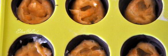 шоколадные конфеты с тыквенным кремом, мандариновым мармеладом и миндалем