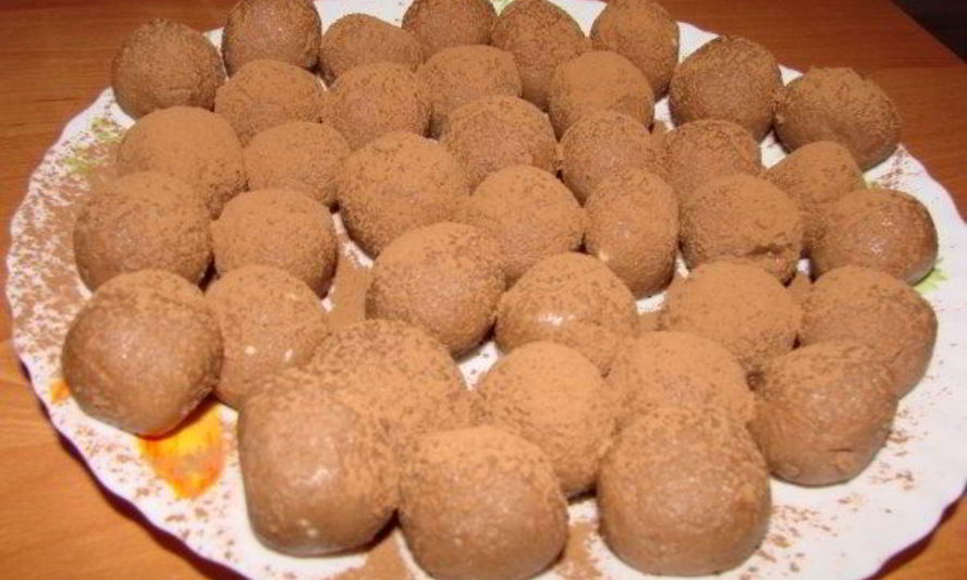 Рецепт трюфельных конфет из малютки
