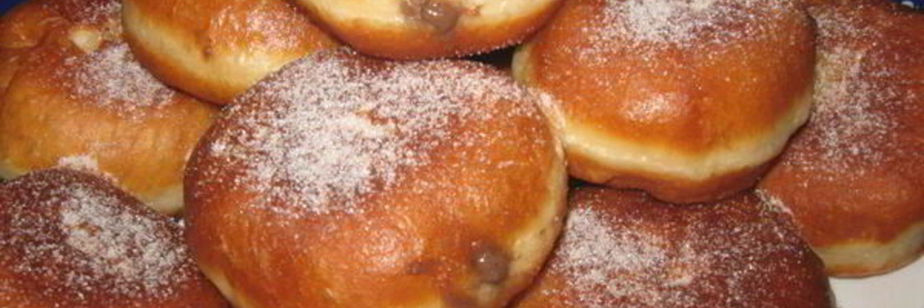 Берлинеры с шоколадным кремом