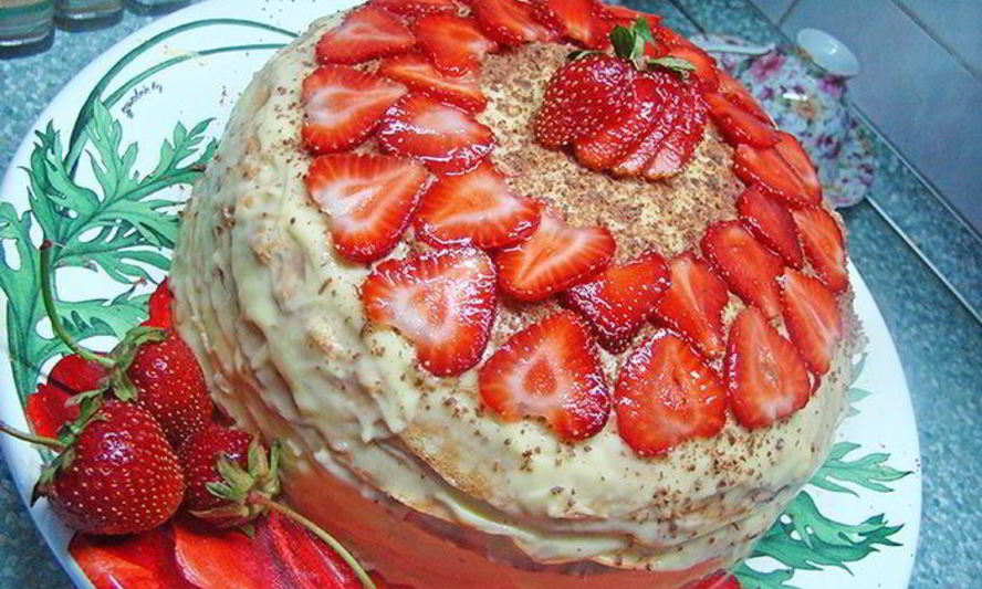 Рецепт блинного торта с нежныма заварныма кремома