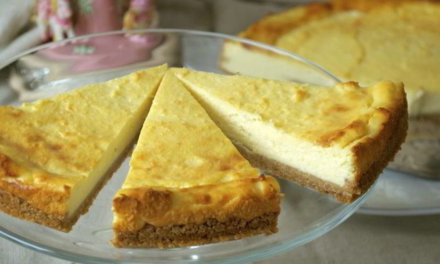 Рецепт чизкейка на рикотте с заварным кремом