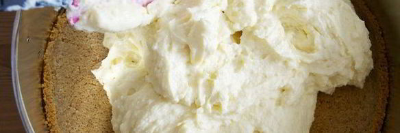 чизкейк на рикотте с заварным кремом