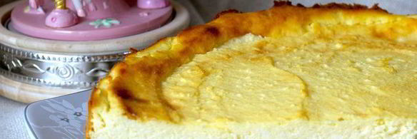 чизкейк на рикотте с заварным кремом