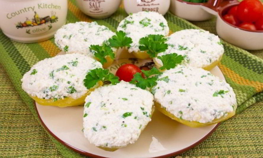 Рецепт картофеля с творожным кремом