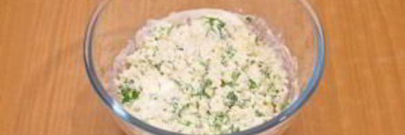 картофель с творожным кремом