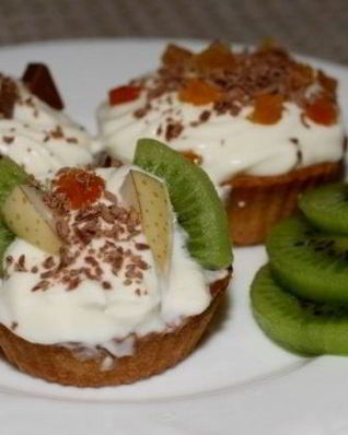 Корзиночки с кремом