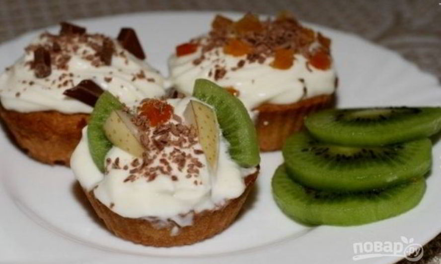 Рецепт корзиночек с кремом