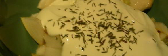 курица с крем-чизом, грушами и имбирем