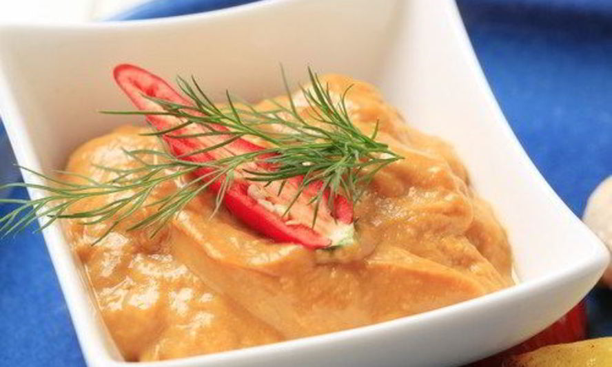 Рецепт постного сырного крема с красным перцем