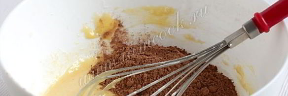 шоколадный рулет с кремом