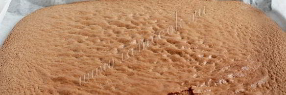 шоколадный рулет с кремом