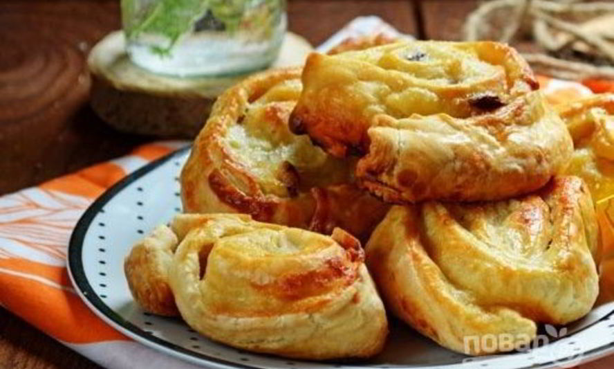 Рецепт слоеных коржиков с заварным кремом