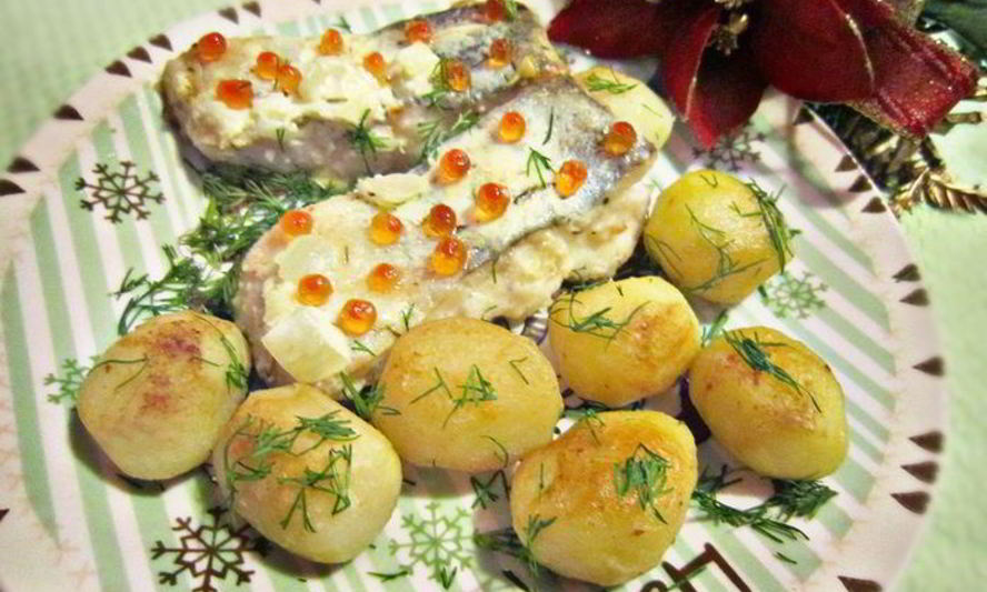 Рецепт судака под кремовой шубкой