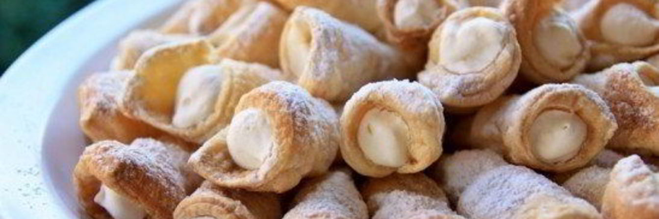 Трубочки с кремом