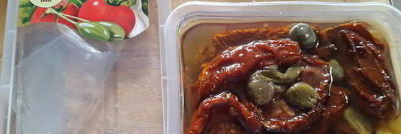 веррин с креветками под кремом с желтым перцем