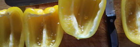 веррин с креветками под кремом с желтым перцем