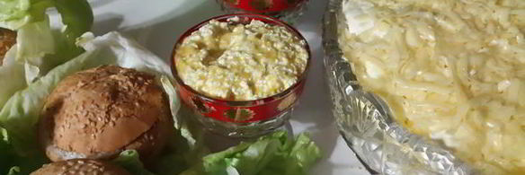 веррин с креветками под кремом с желтым перцем