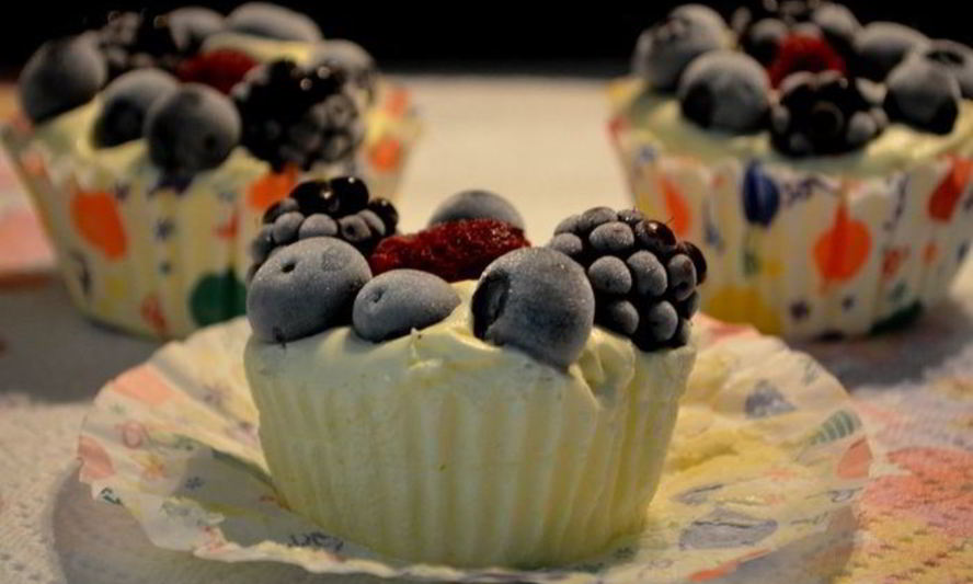 Рецепт ягодного замороженного крема