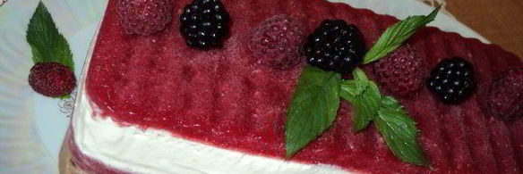 малиново-шоколадный семифредо