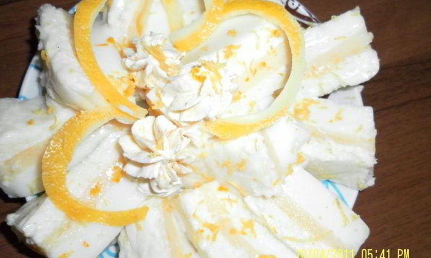 Рецепт молочно-лимонного желе