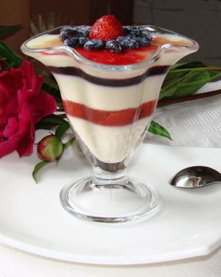 Молочно-ягодный десерт Вкус лета