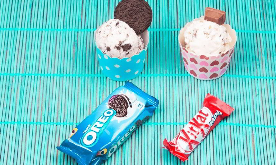 Рецепт домашнего мороженого с киткат и орео