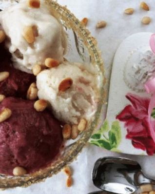 Фруктово-рисовое мороженое