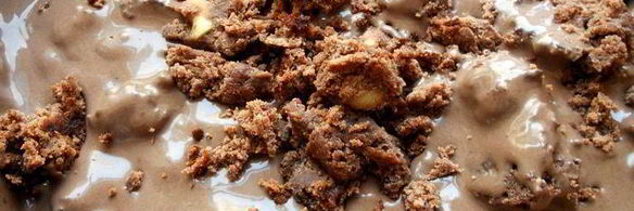 шоколадное мороженое с брауни