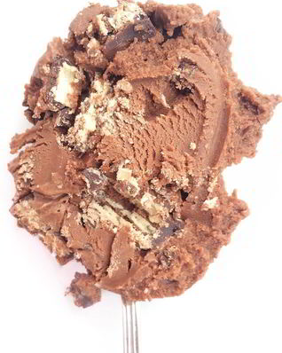 Шоколадное мороженое с конфетами KitKat