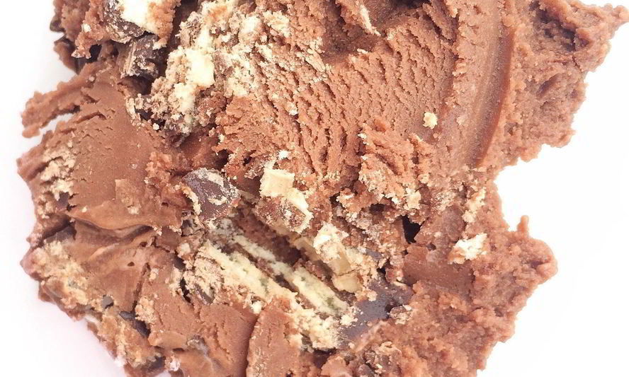 Рецепт шоколадного мороженого с конфетами kitkat