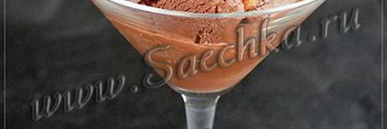 Шоколадное мороженое с зефиром