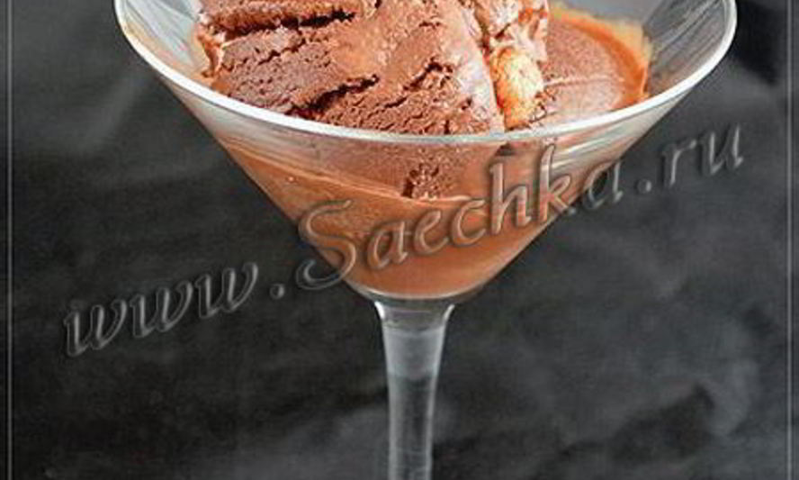 Рецепт шоколадного мороженого с зефиром