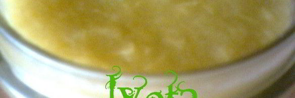 сливочно-ревеневое мороженое