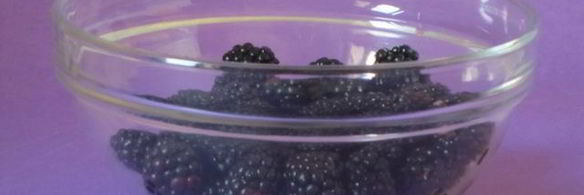 ежевика с муссом из зефира