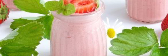 клубнично-зефирный мусс