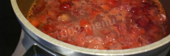 клюквенный мусс с манкой