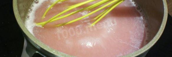 клюквенный мусс с манкой