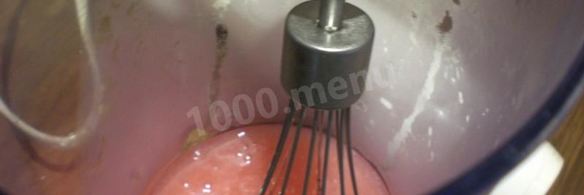 клюквенный мусс с манкой