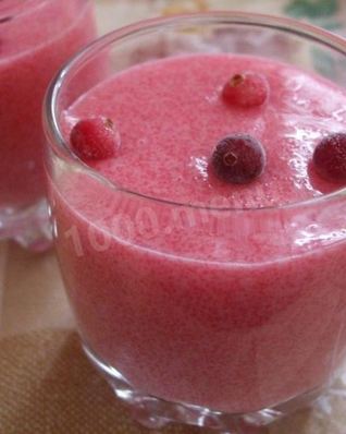 Клюквенный мусс